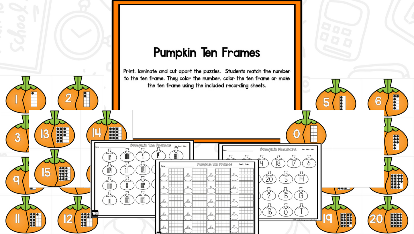 Pumpkin Math And Literacy Centers: Fall Activities