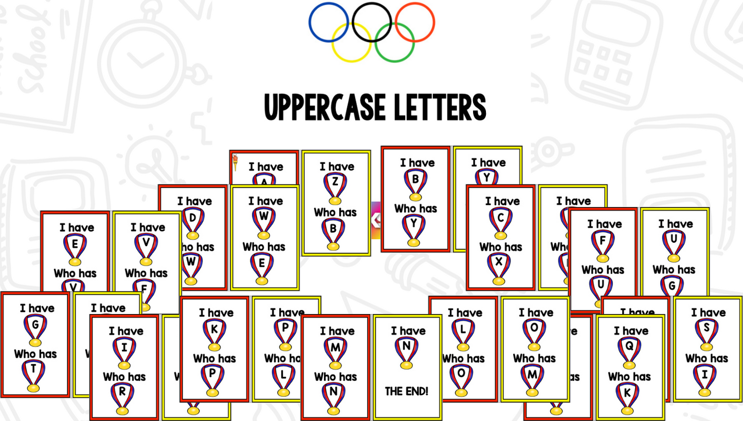 Olympic-Themed I Have, Who Has? Games