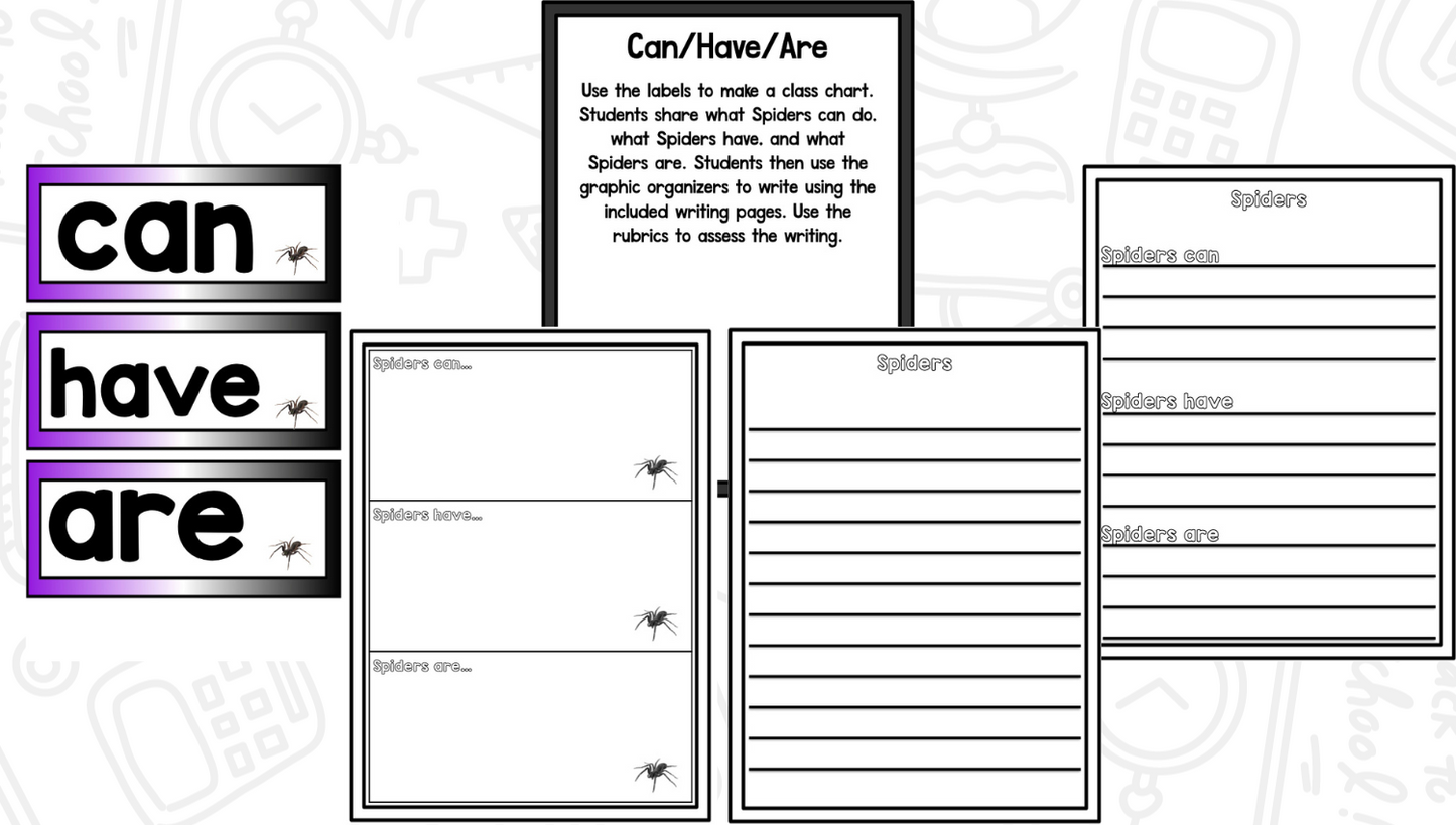 All About Spiders: Science Activities for Kindergarten And First Grade