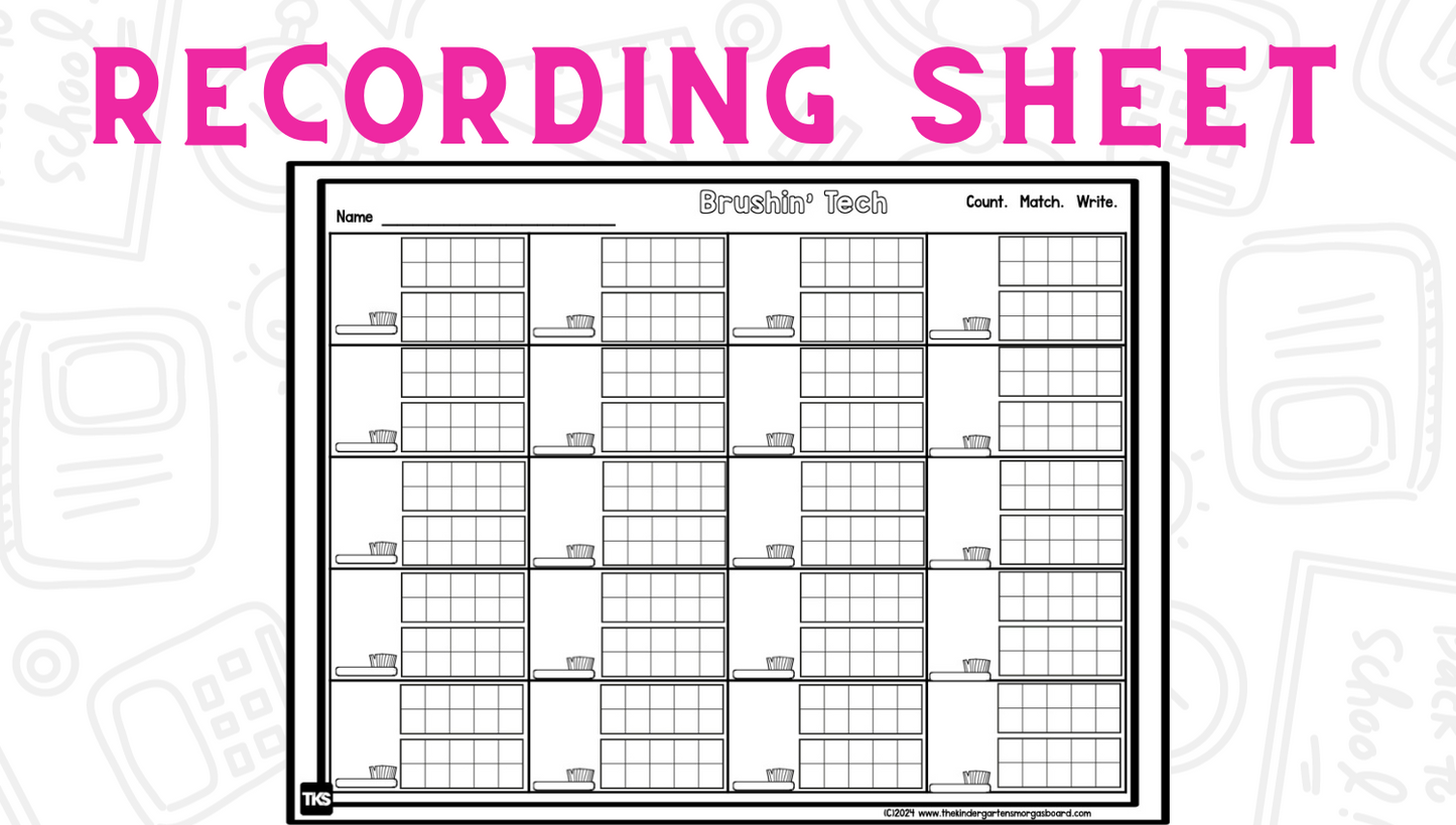 Brushing Teeth Numbers and Counting