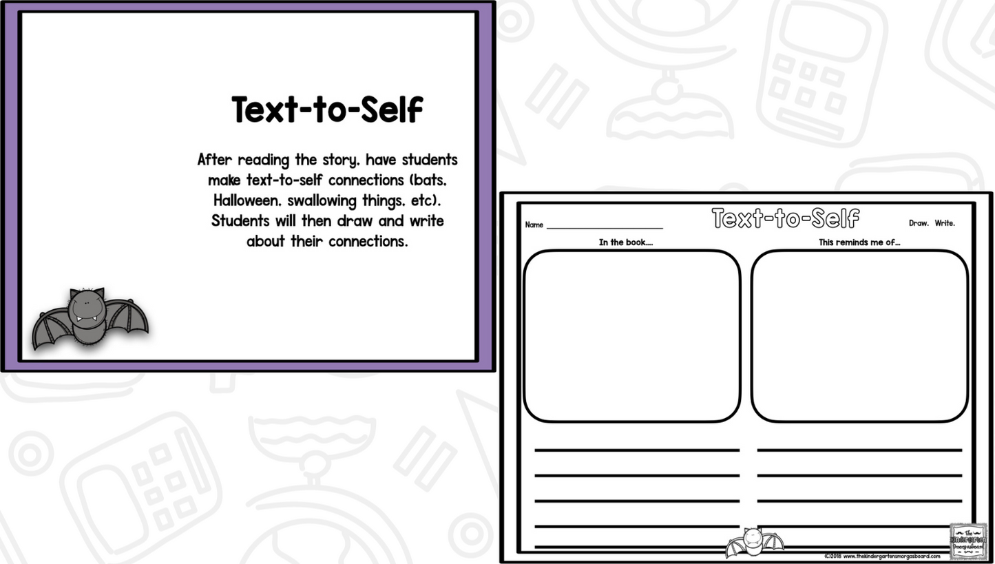 Bats and Fall Reading Comprehension | October Literacy Lessons for There Was an Old Lady Who Swallowed A Bat
