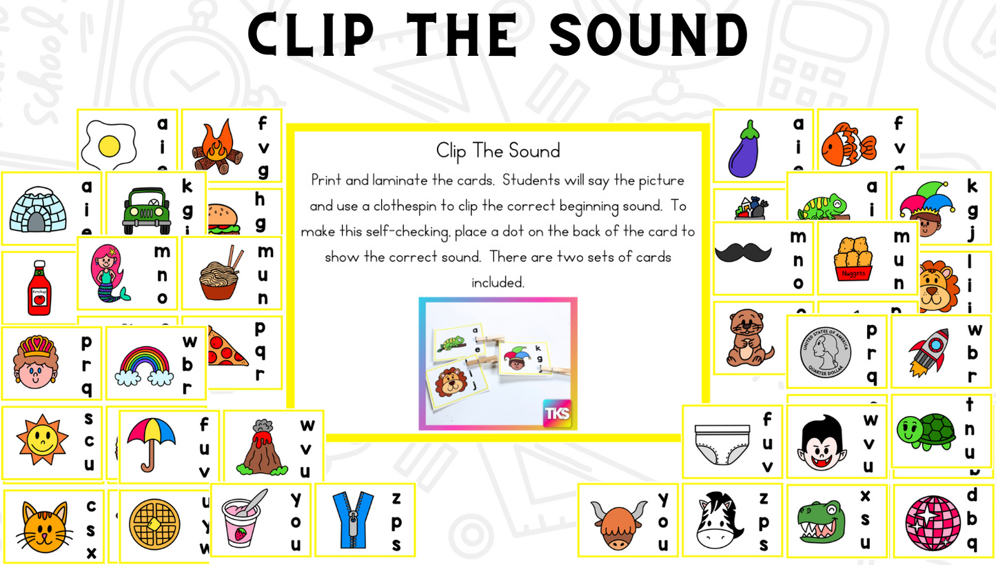 See It! Say It! Spell It! Letters and Beginning Sounds Activities for Kindergarten