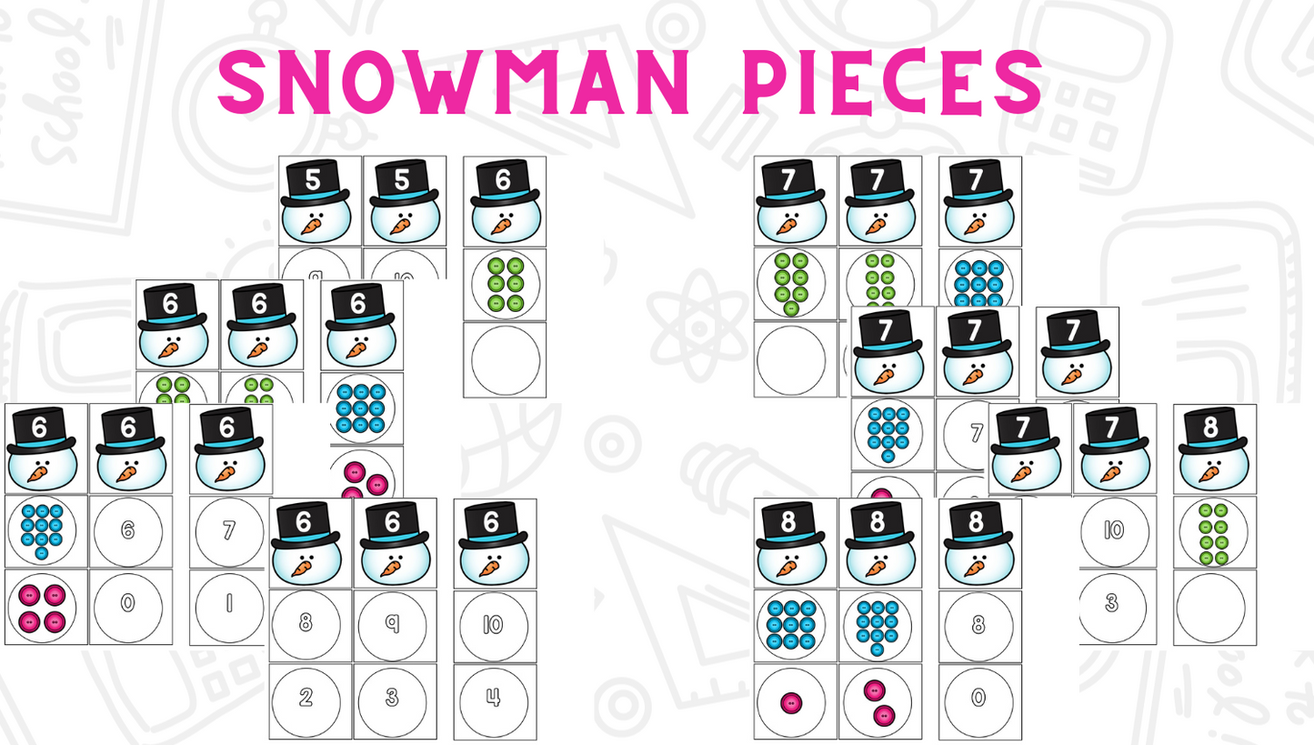 Snowman Math Stack - Add & Subtract