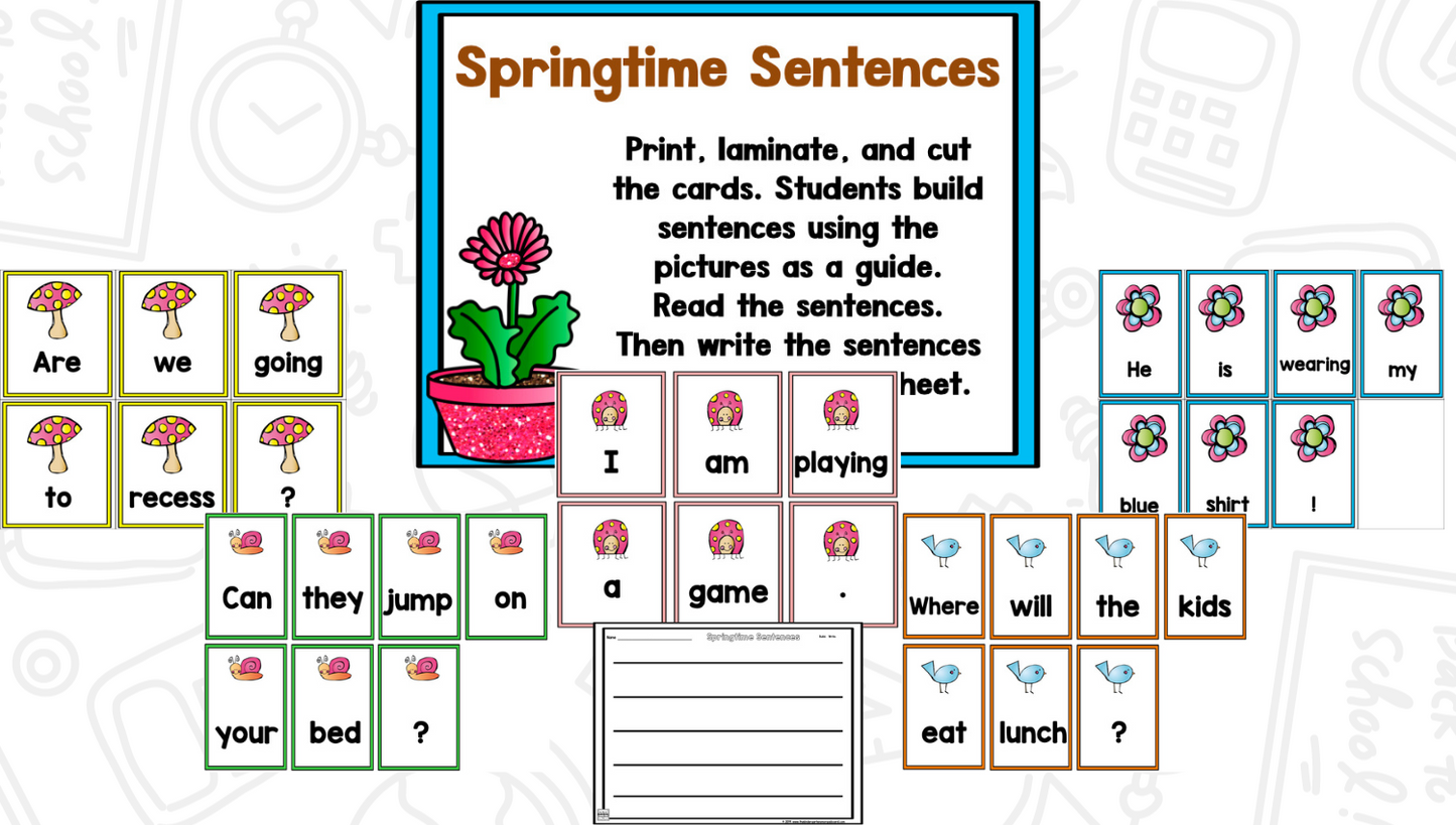 Puddle Jumper: Spring Math and Literacy Centers