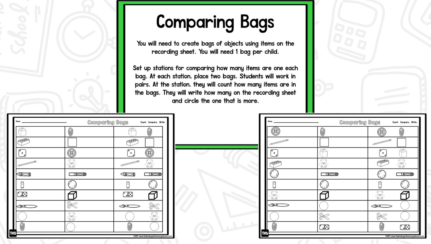 Comparing Numbers Worksheets And Activities (Greater Than/Less Than)