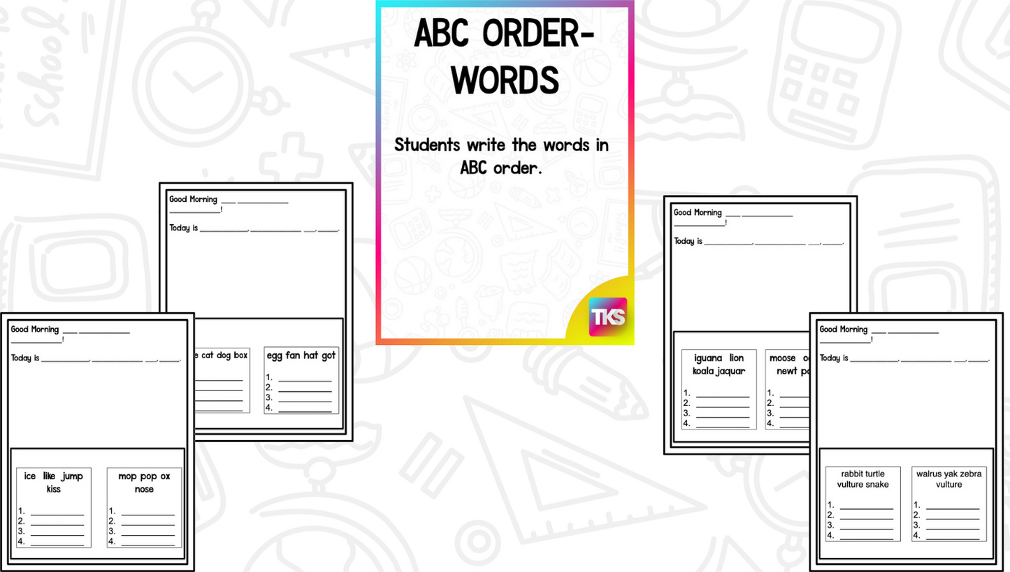 Morning Meeting Tools Bundle