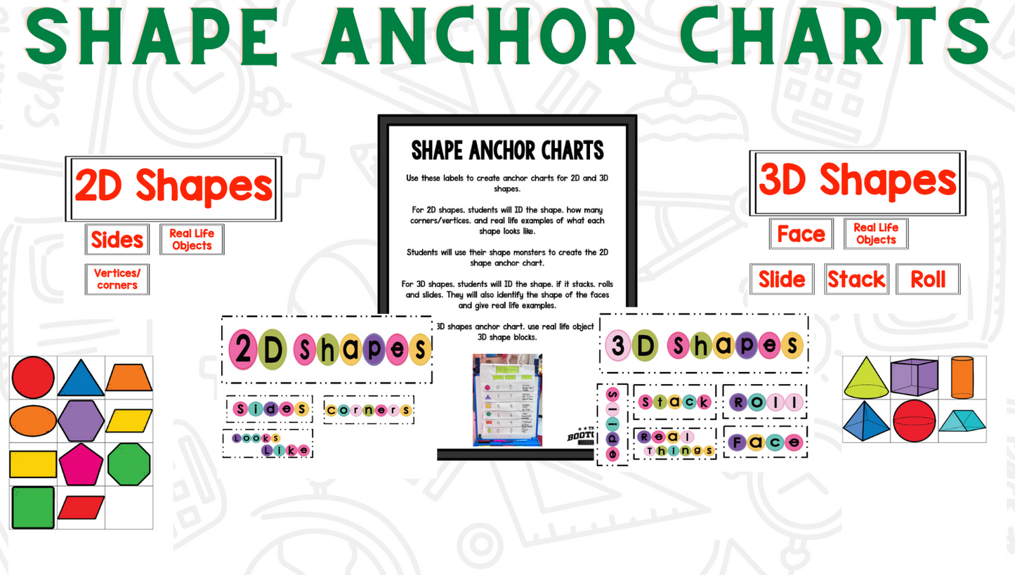 Shapes Bootcamp: A 2D and 3D Shapes Unit (No Theme)
