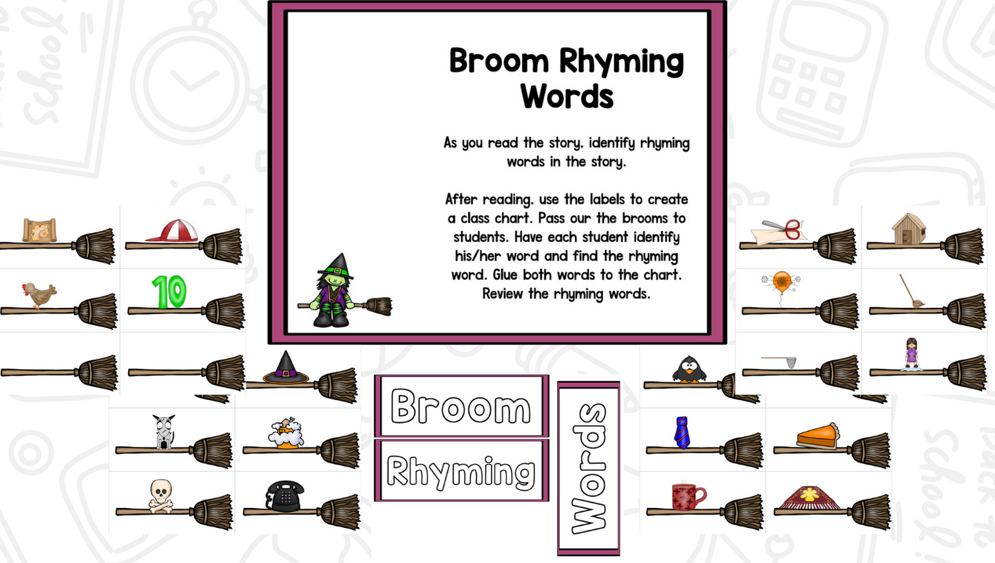 Room On The Broom Unit--Sequencing, Writing, And Activities