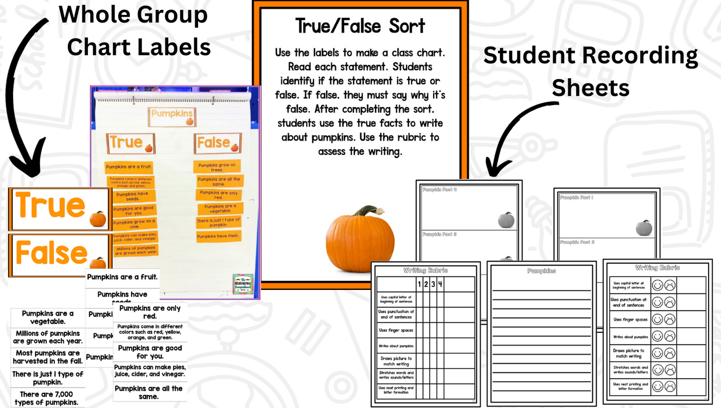 All About Pumpkins: Science And Pumpkin Activities