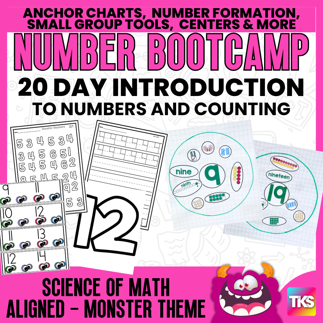 Number Bootcamp: Numbers and Counting 1-20 (Monster Theme)