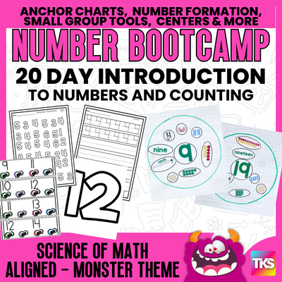 Number Bootcamp: Numbers and Counting 1-20 (Monster Theme)