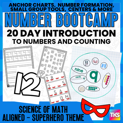 Number Bootcamp: Numbers and Counting 1-20 (Superhero Theme)