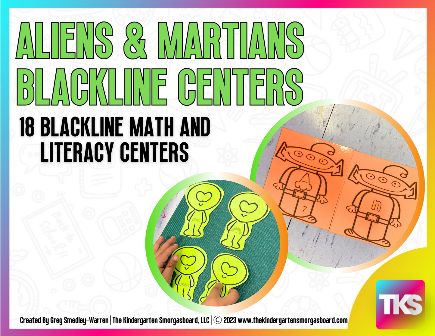 Aliens and Martians: Blackline Centers for the Whole Year