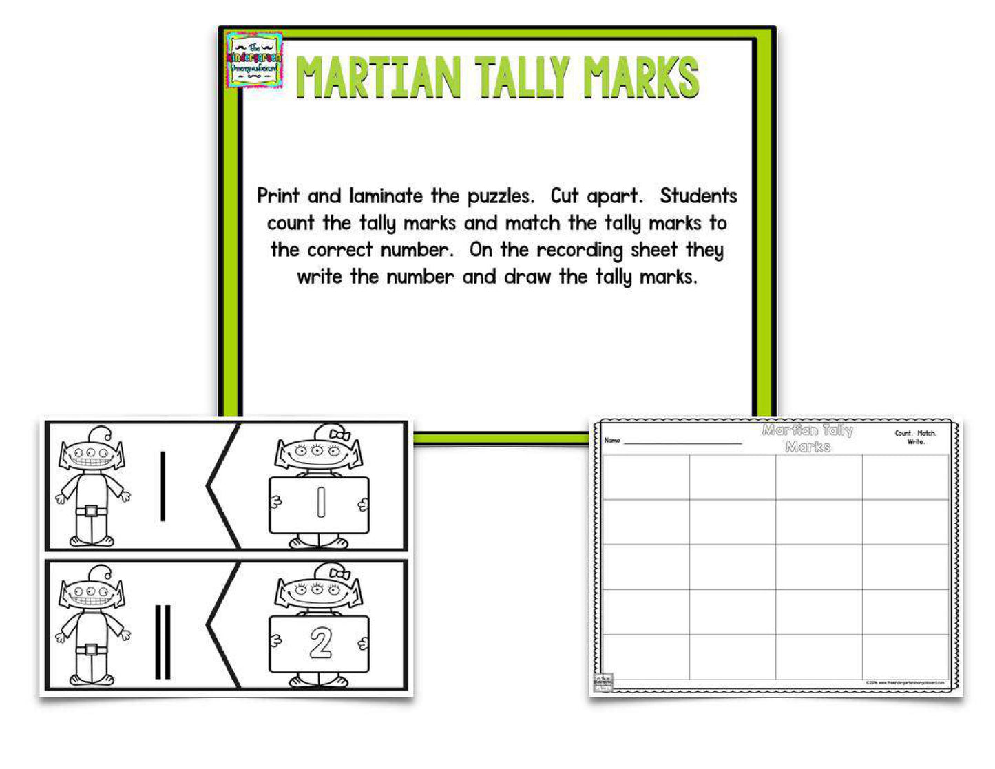 Aliens and Martians: Blackline Centers for the Whole Year