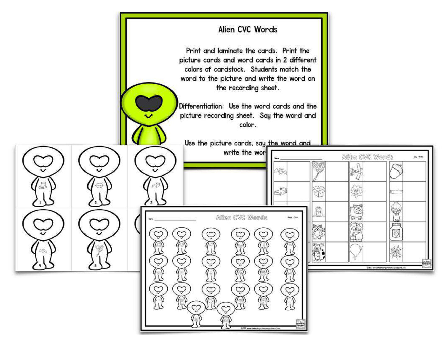 Aliens and Martians: Blackline Centers for the Whole Year
