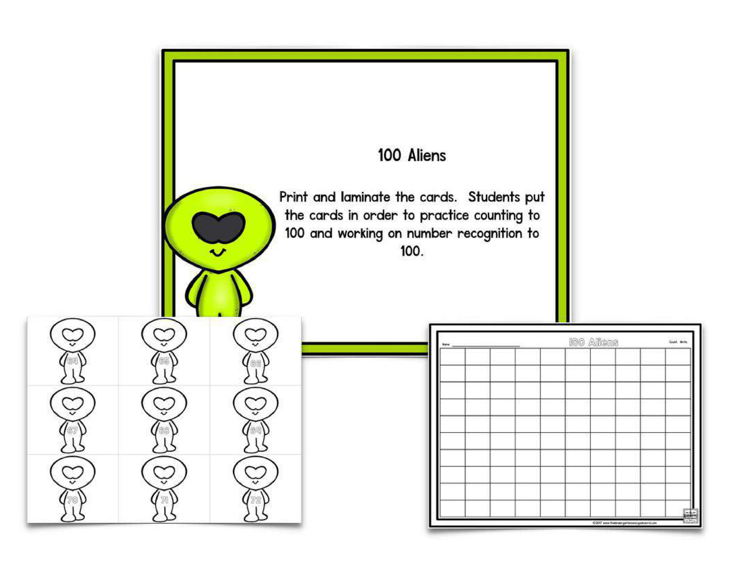 Aliens and Martians: Blackline Centers for the Whole Year