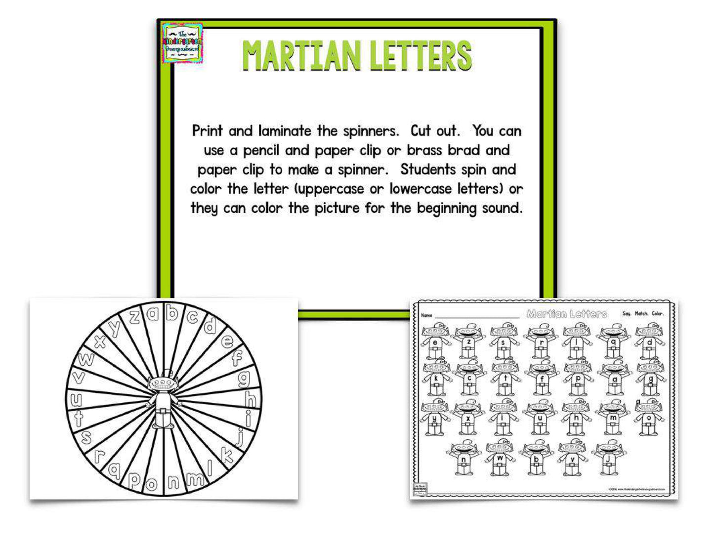 Aliens and Martians: Blackline Centers for the Whole Year