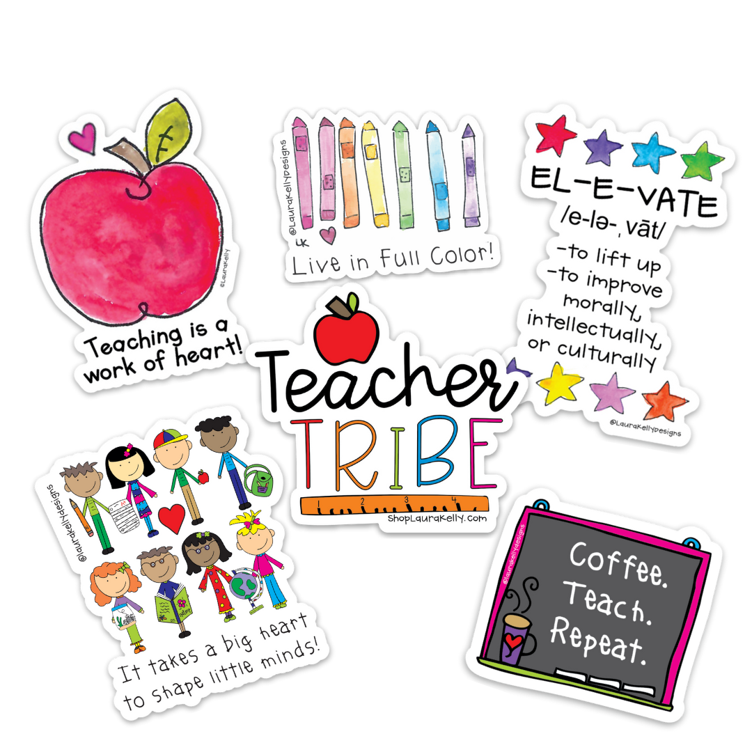 Teacher Sticker Set by Laura Kelly