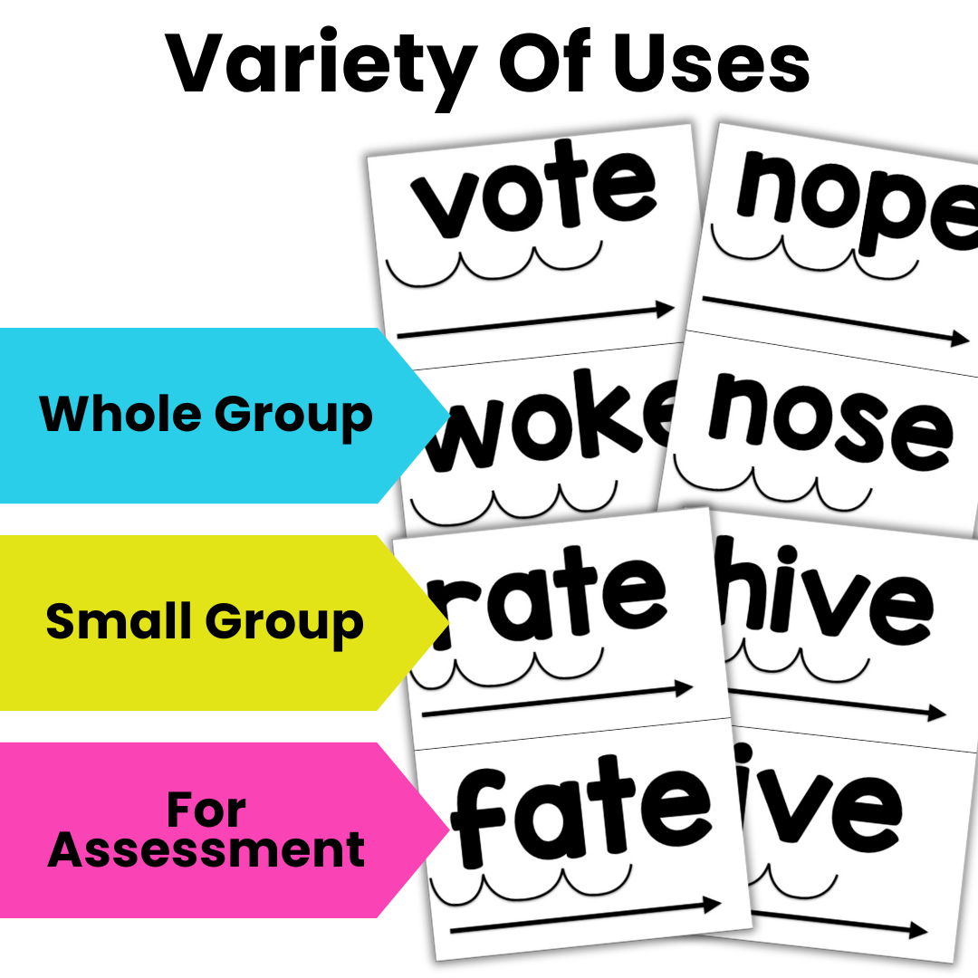 CVC-E Word Blending Cards