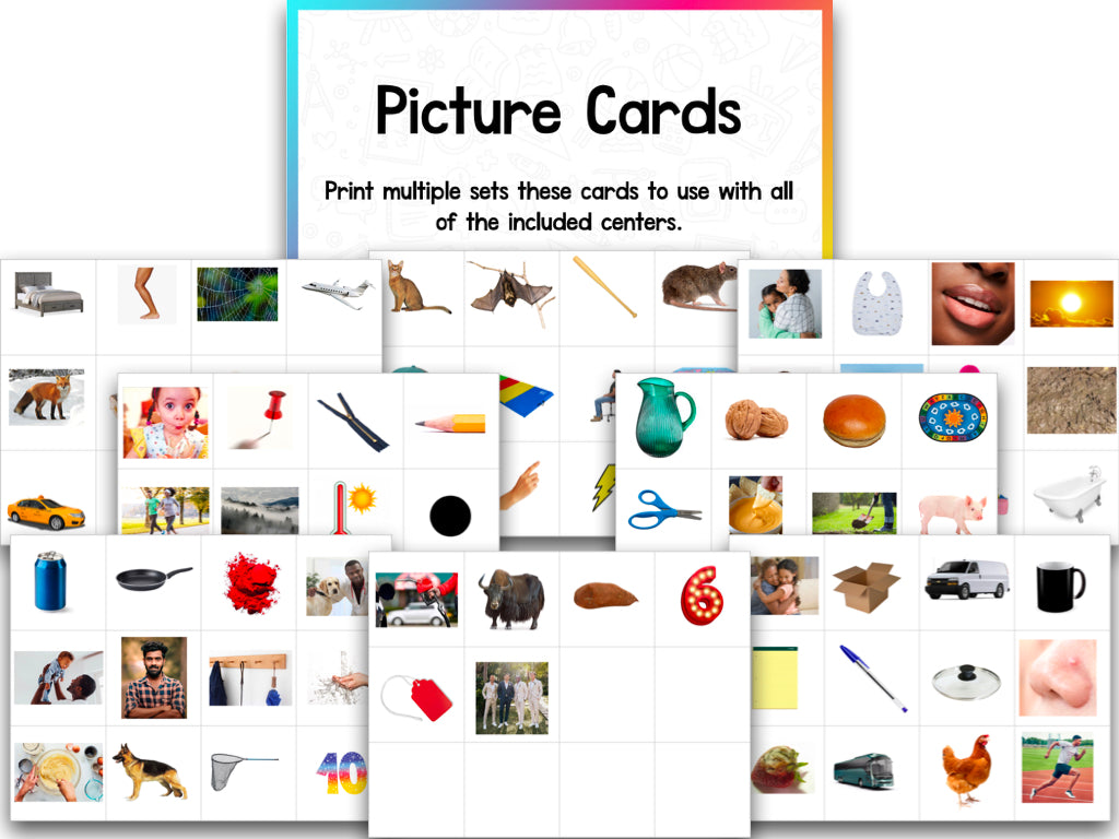 CVC Word Work Centers