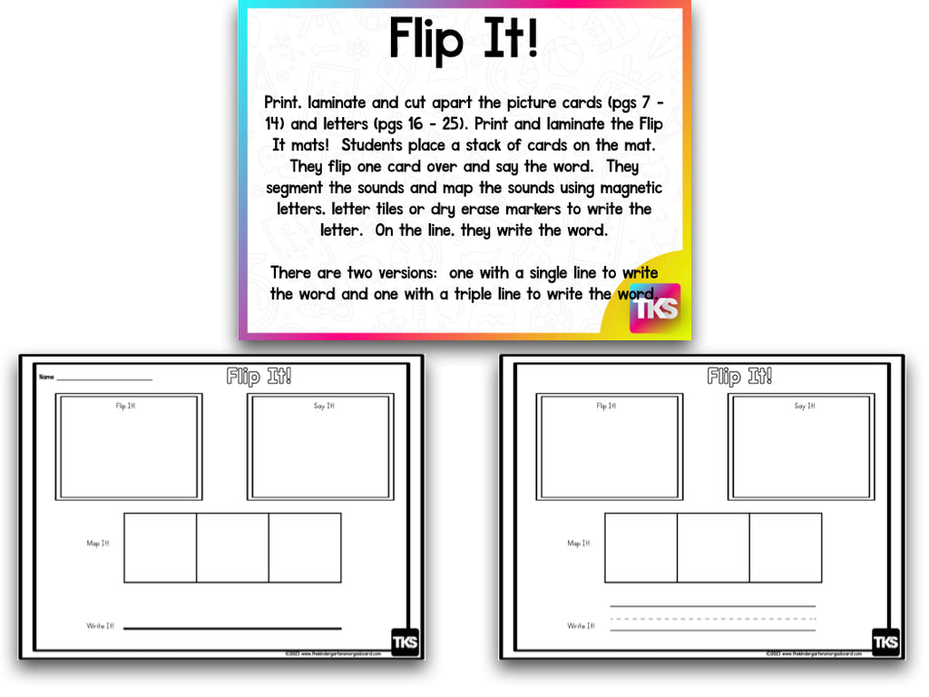 CVC Word Work Centers