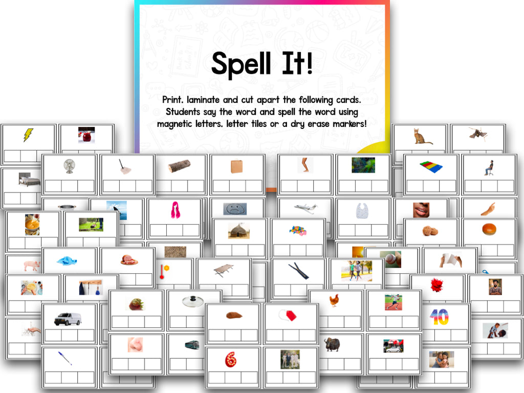 CVC Word Work Centers