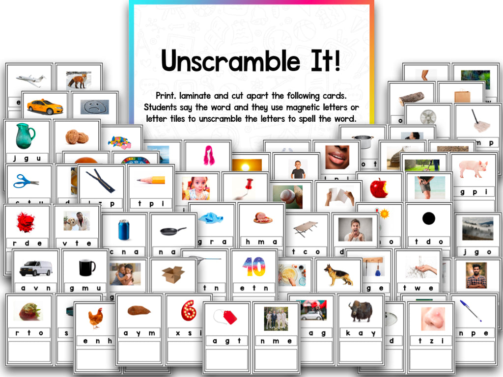 CVC Word Work Centers