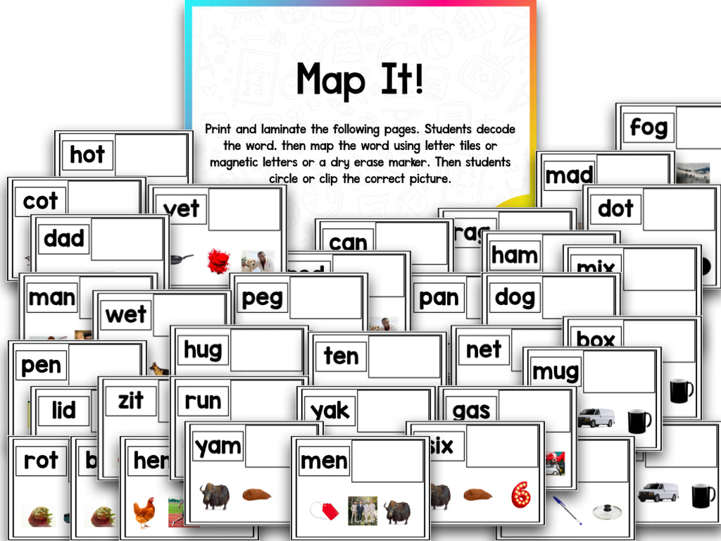 CVC Word Work Centers