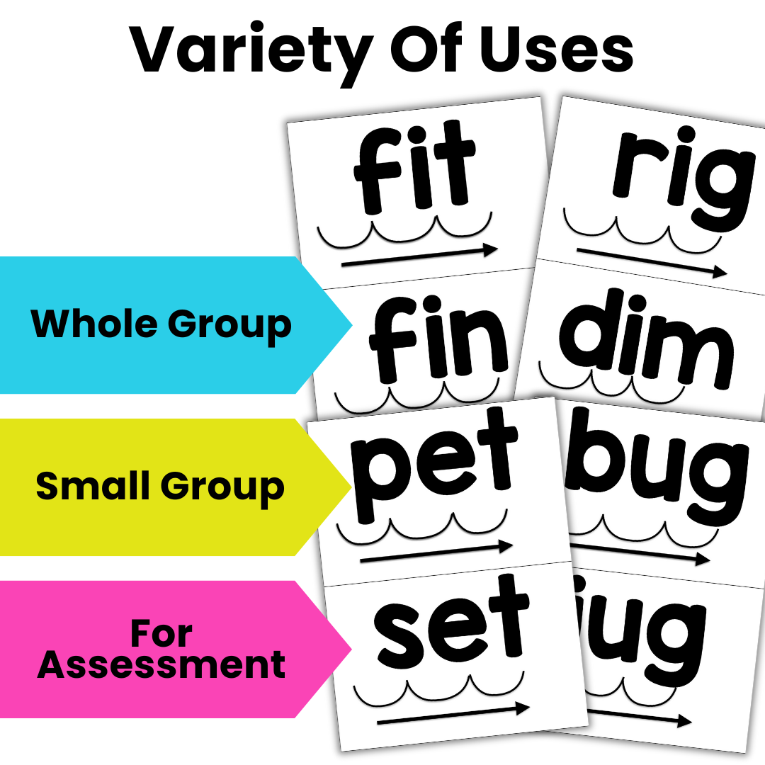 CVC Word Blending Cards