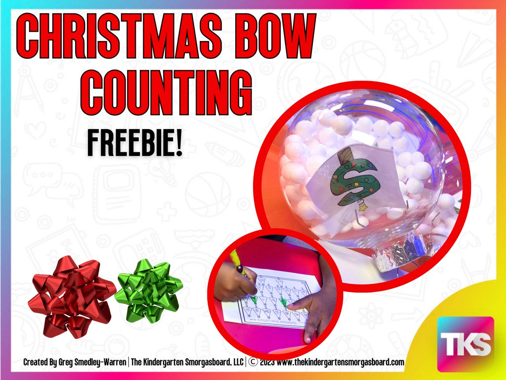 Christmas Bow Counting FREEBIE!