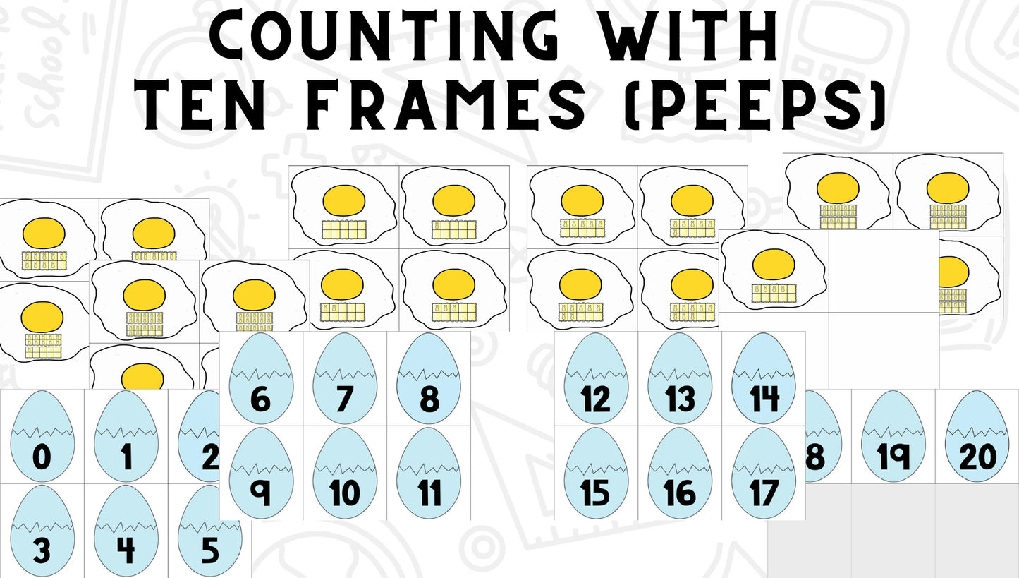 Cracking Eggs Bundle - Letters & Sounds + Numbers & Counting Phonics, Ten Frame