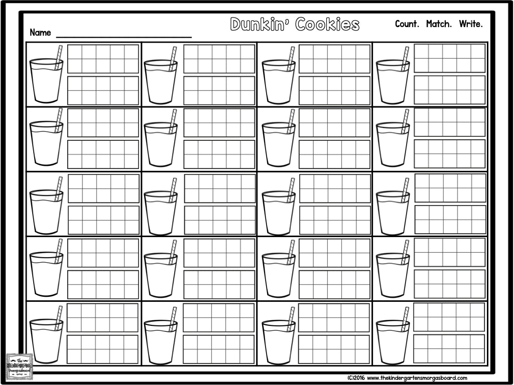 Dunkin' Cookies! Numbers and Counting