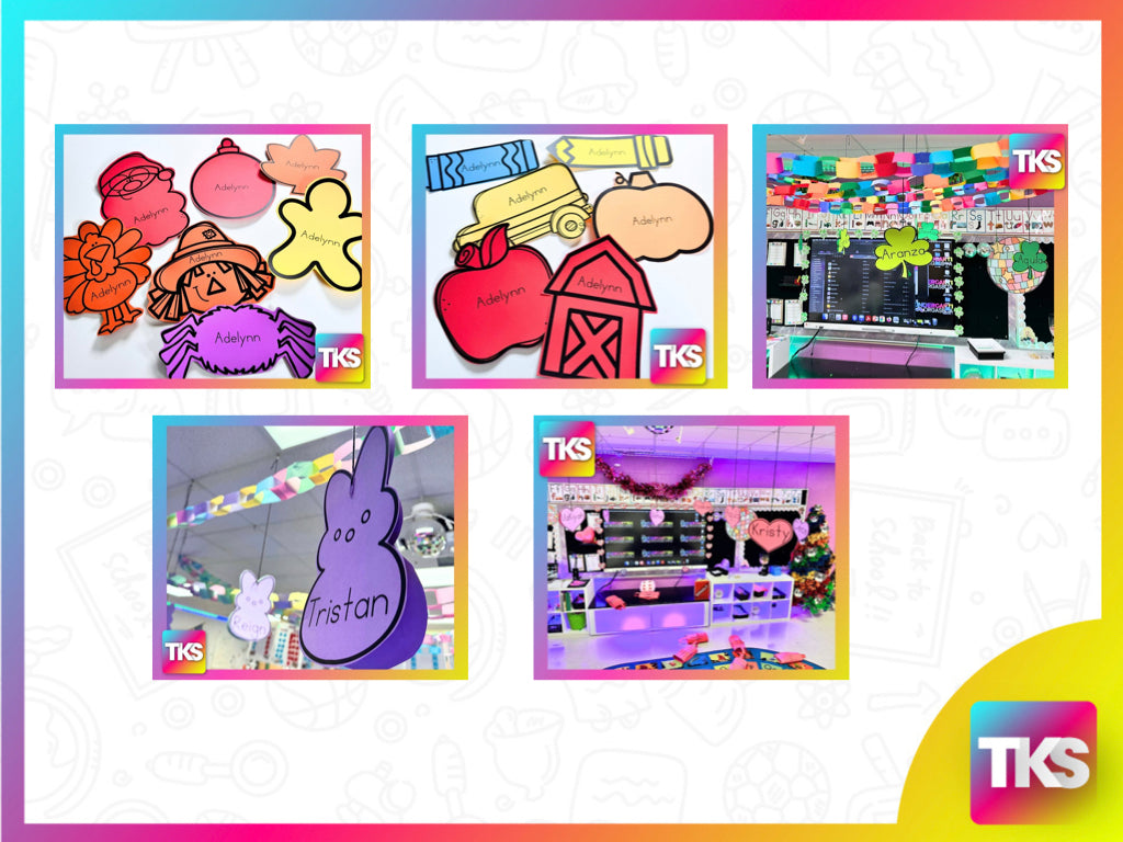 Editable Classroom Names Decor Templates