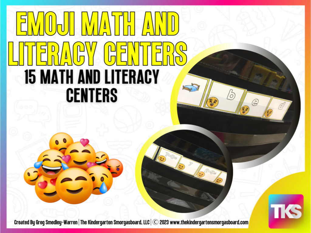 Emojis Math and Literacy Centers