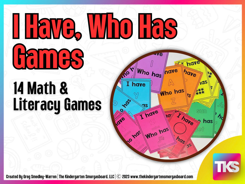 I Have Who Has Games – The Kindergarten Smorgasboard Online Store