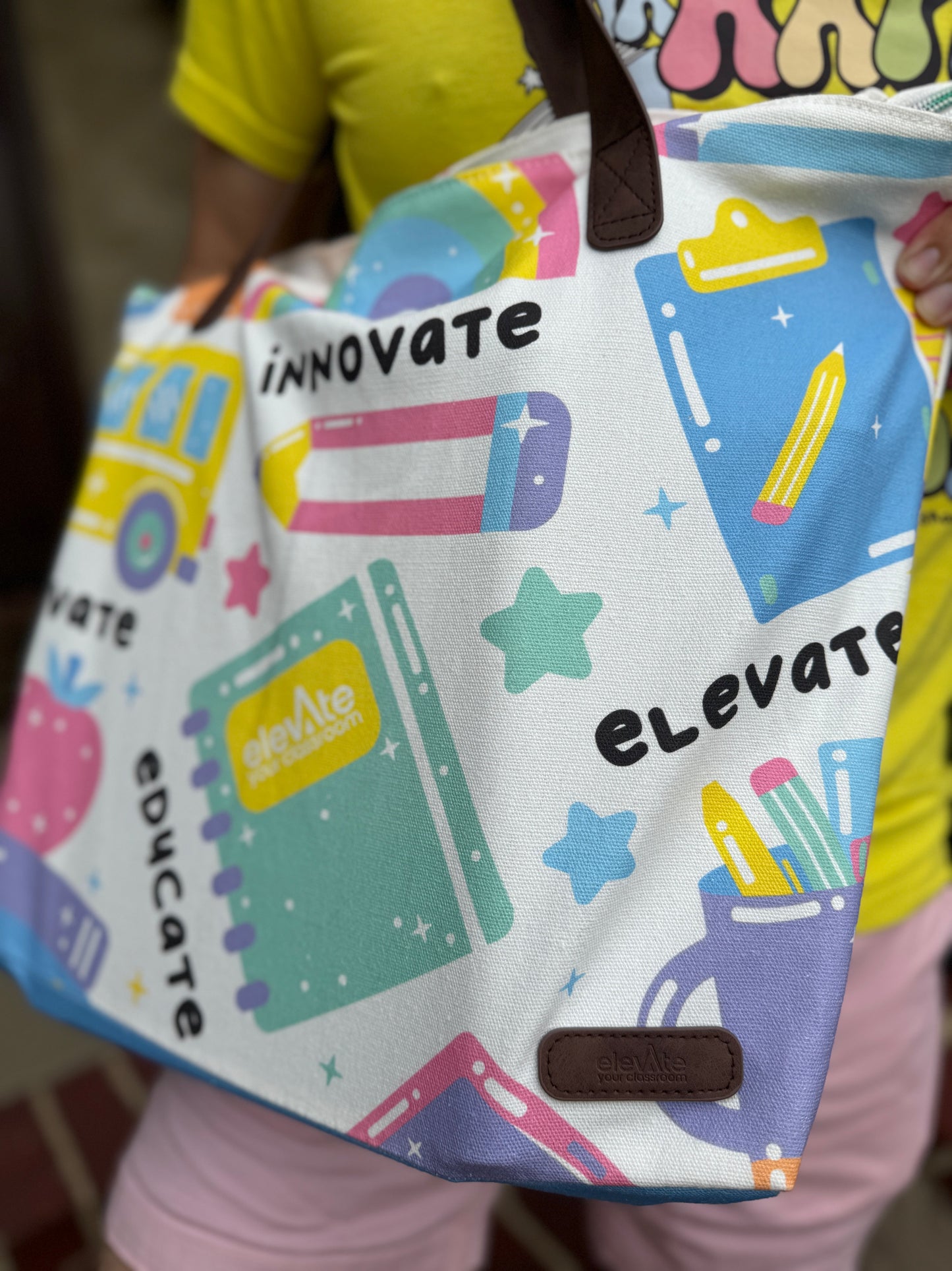 School Days Teacher Tote Bag