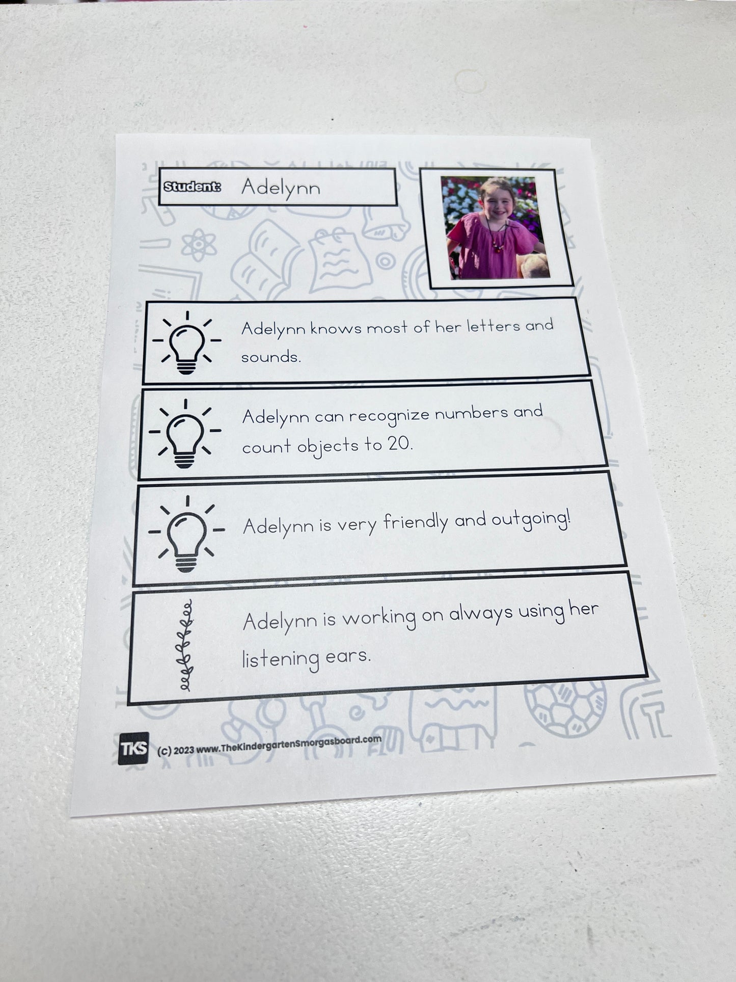 Parent Teacher Conference Forms: Editable Forms