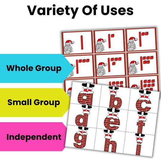 Santa Math and Literacy Centers