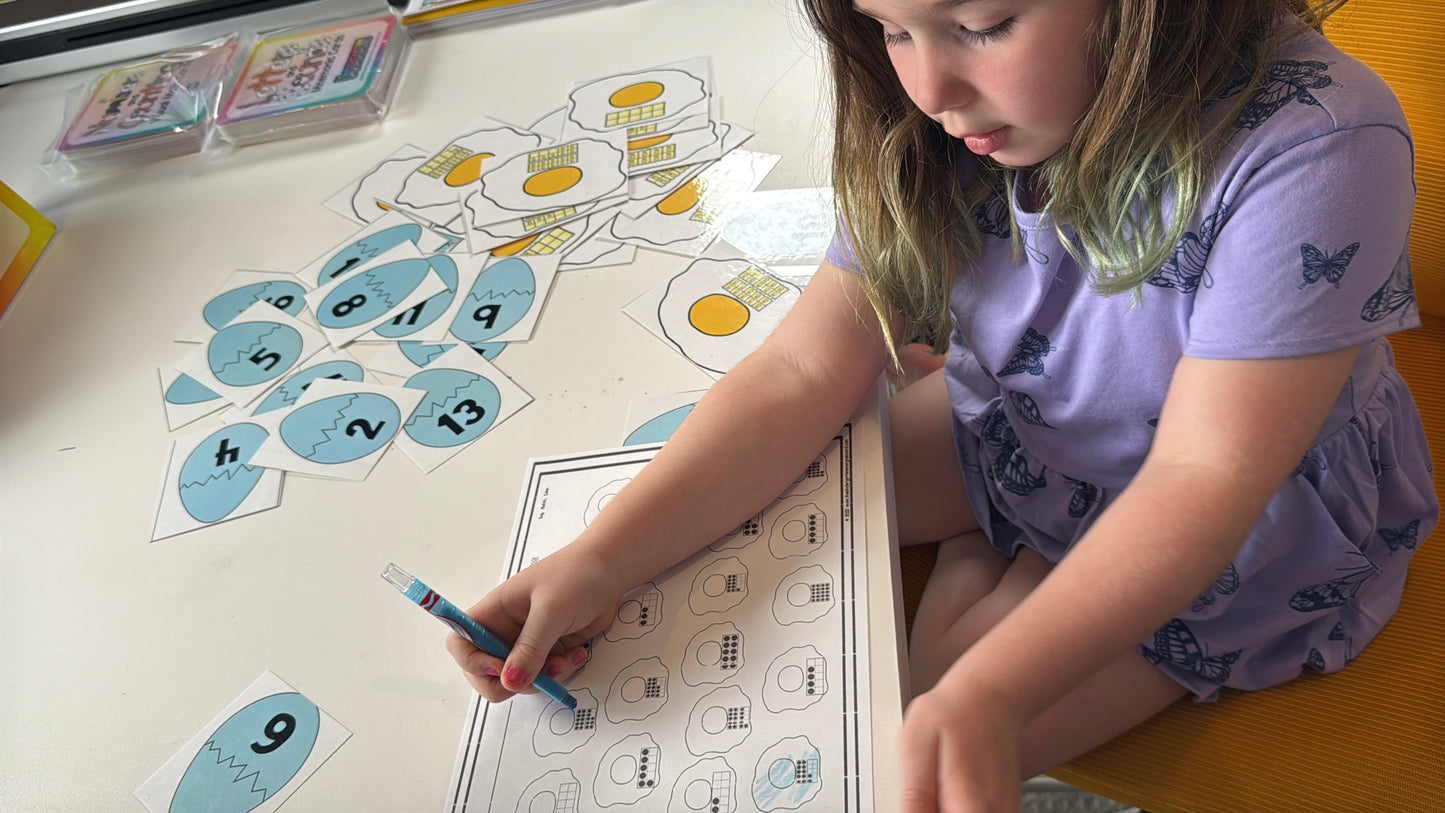 Cracking Eggs Bundle - Letters & Sounds + Numbers & Counting Phonics, Ten Frame