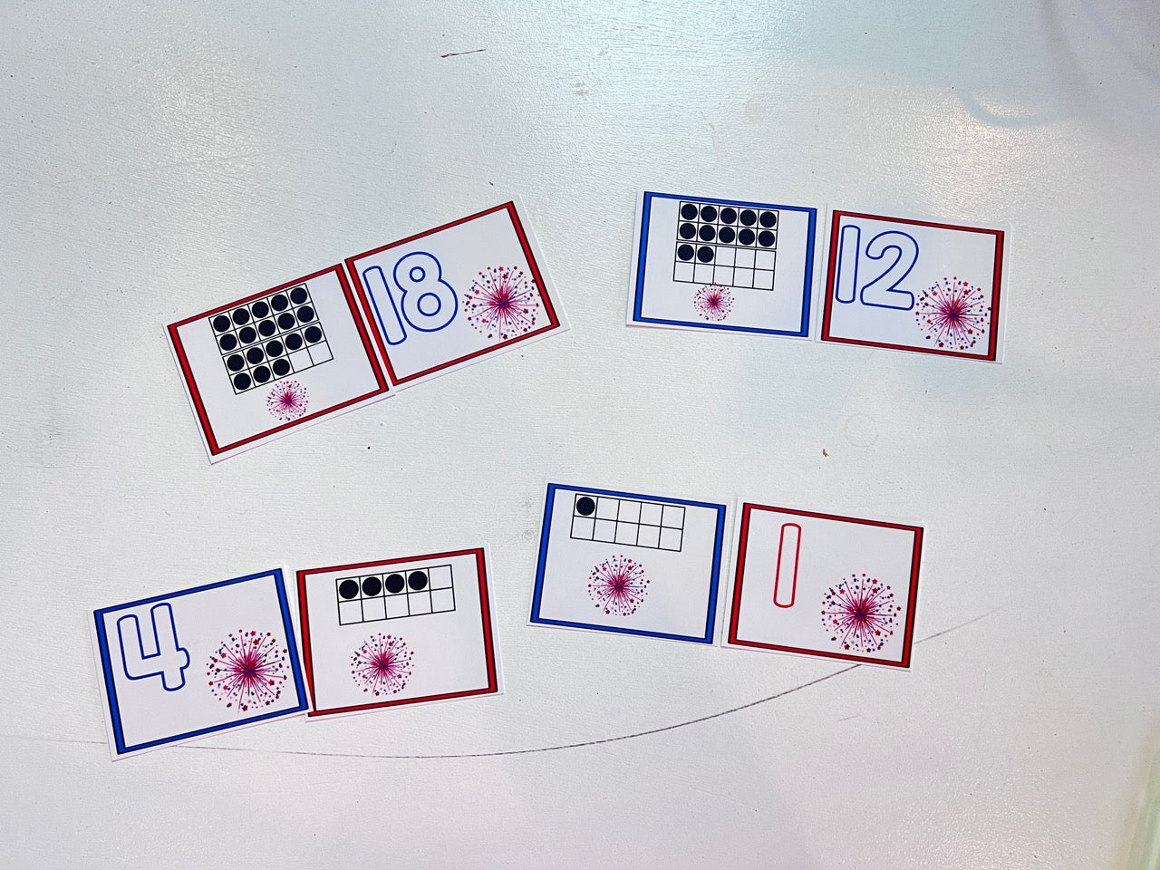 Fireworks Numbers & Ten Frames Freebie