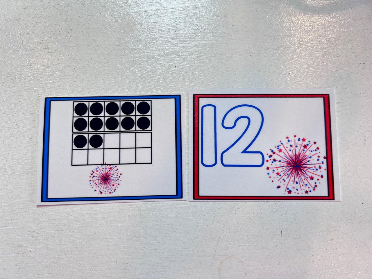 Fireworks Numbers & Ten Frames Freebie