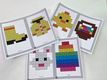 Build It Up! April Pattern Block and Counting Cube Mats