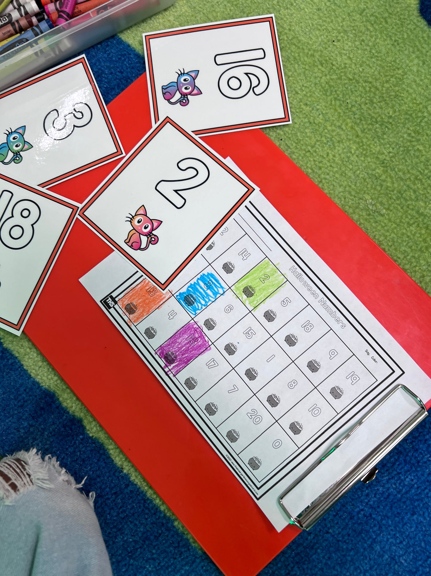 October Centers for Kindergarten | 13 Halloween Math & Literacy Games