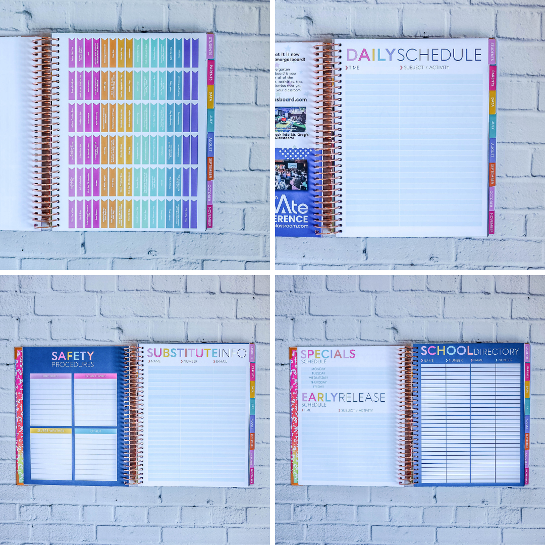 2025 - 2026 Dot Dot Plan A Lot Teacher Planner by BERTEAU & Co.