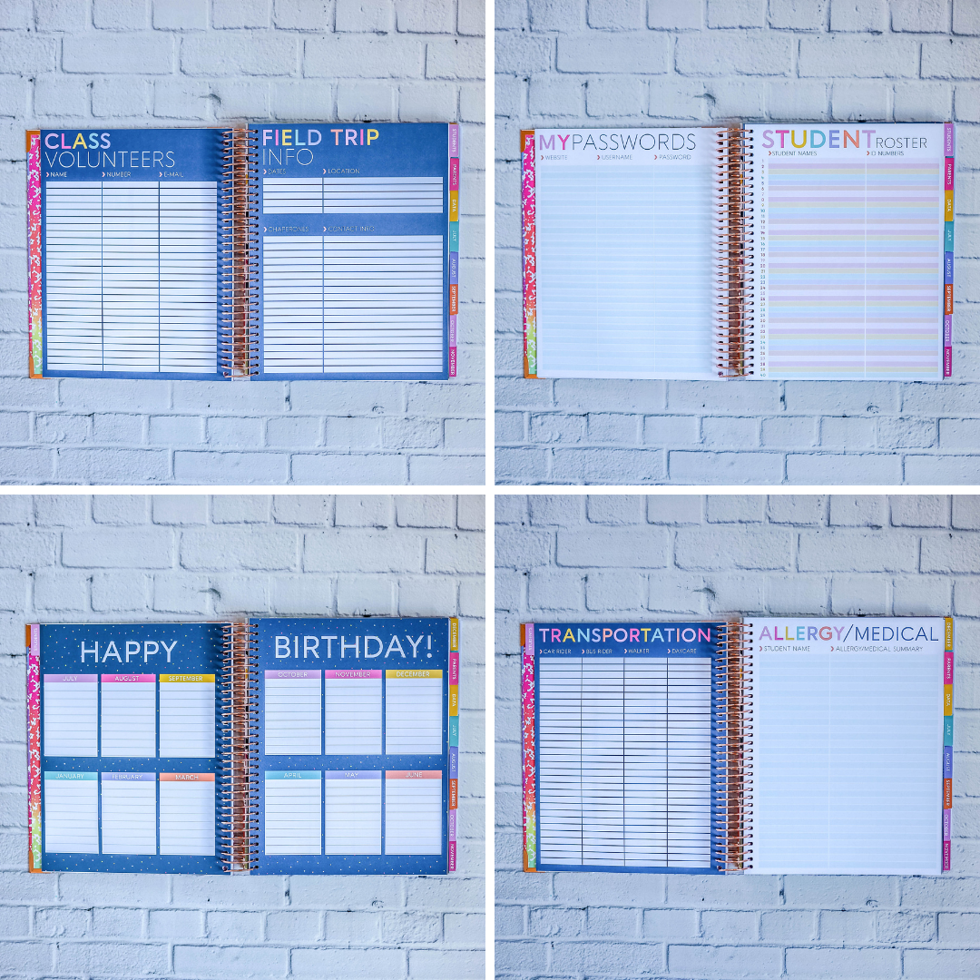 2025 - 2026 School Days Teacher Planner by BERTEAU & Co.
