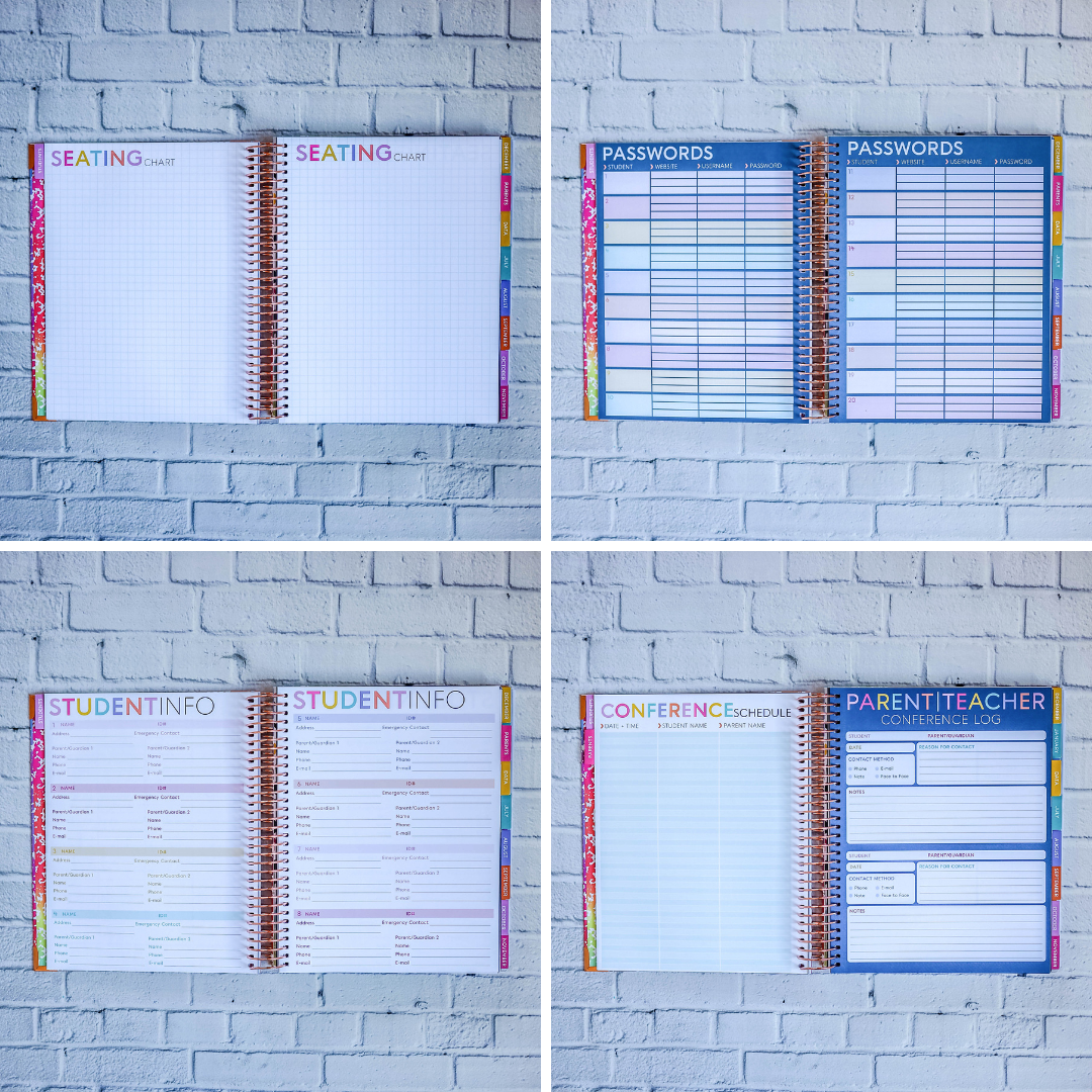 Pencil Bow Teacher Planner by BERTEAU & Co.