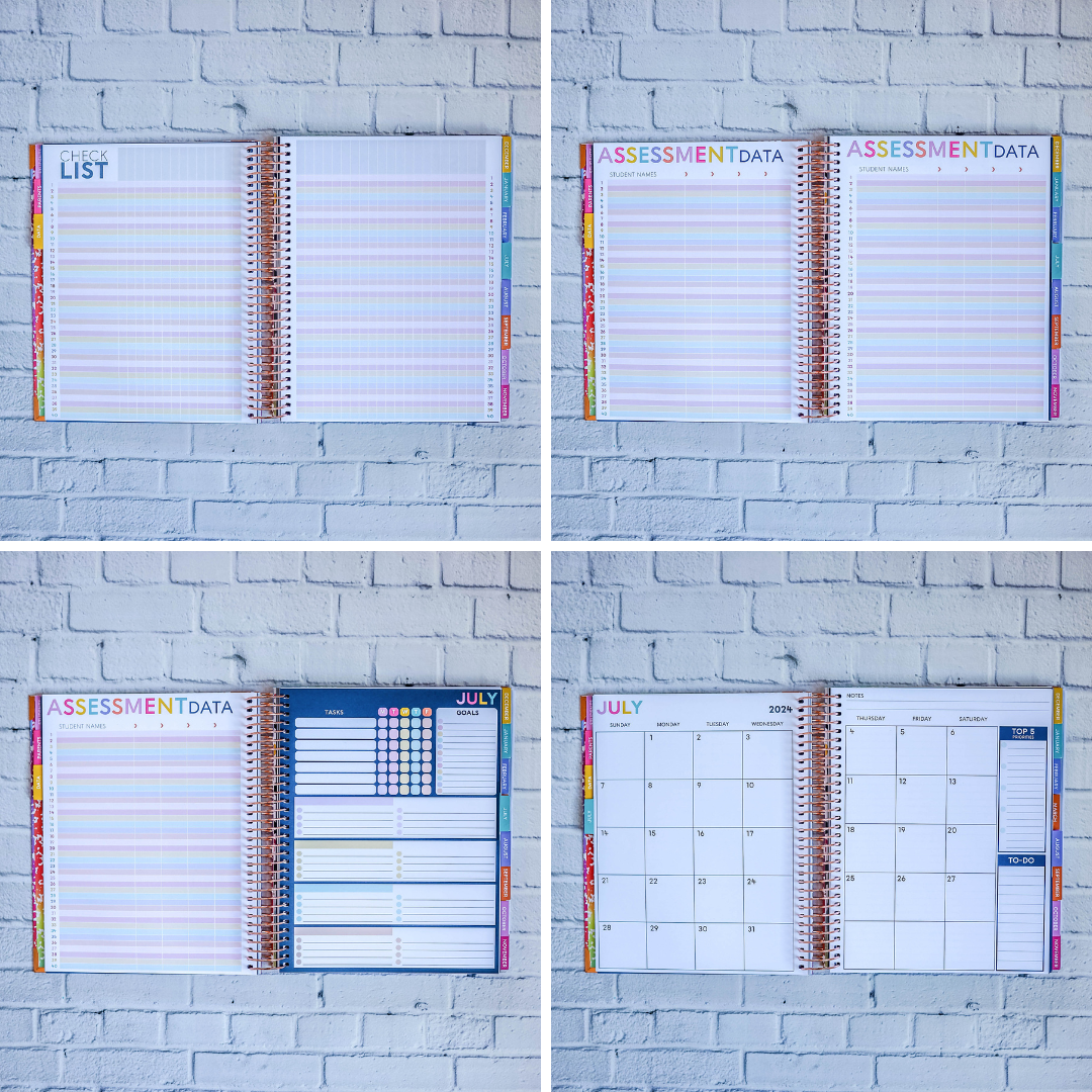 2025 - 2026 Dot Dot Plan A Lot Teacher Planner by BERTEAU & Co.