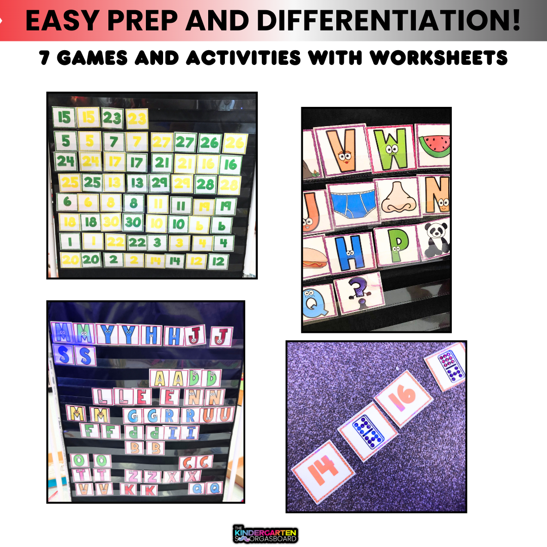 Pocket Chart Centers And Pocket Chart Activities-Phonics And Math