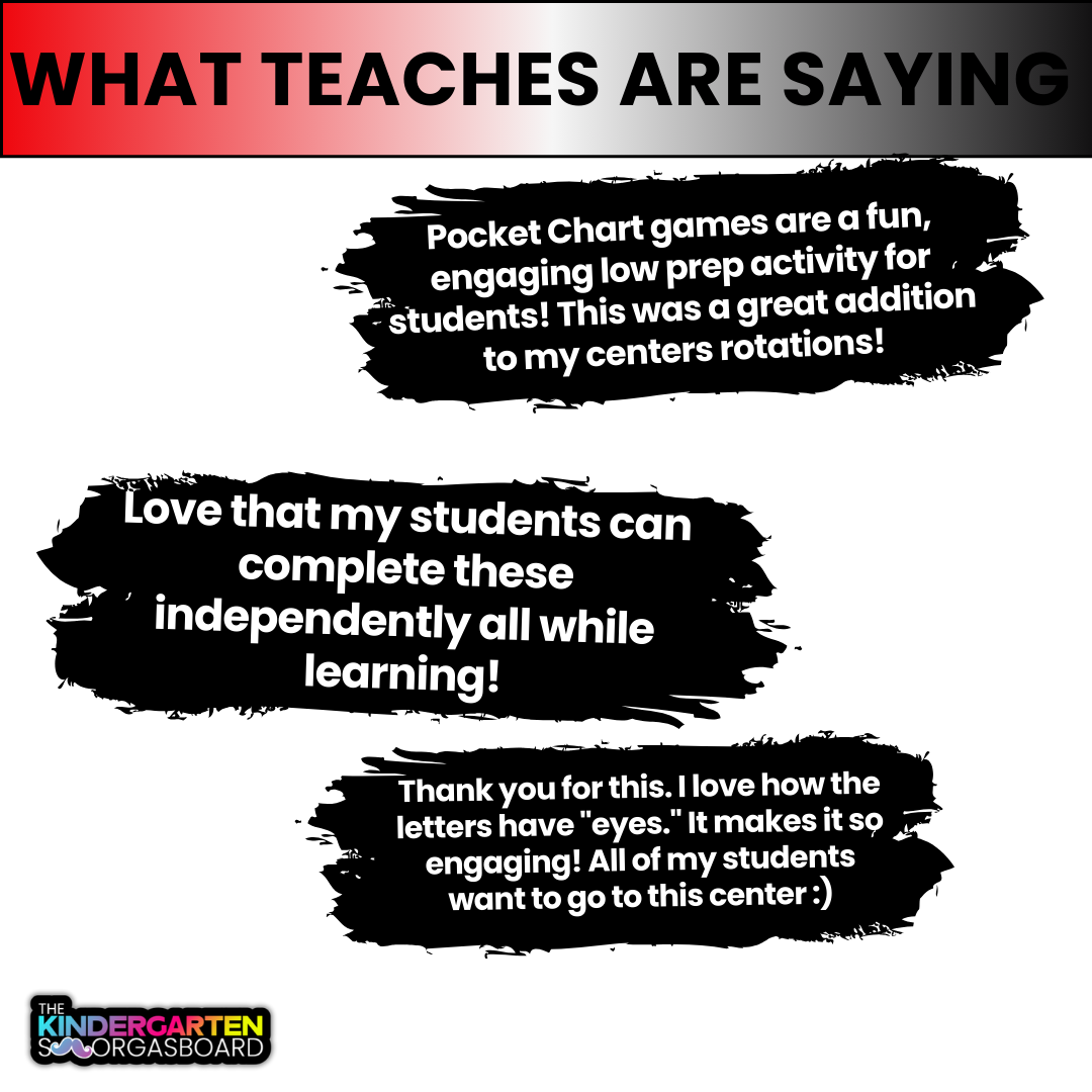 Pocket Chart Games-CVC WORDS, CVCE WORDS, ADDITION, SUBTRACTION