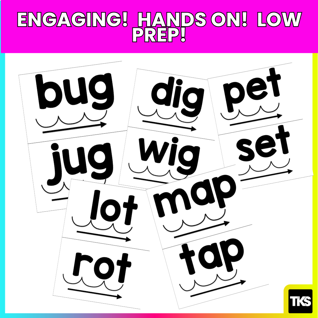 CVC Word Blending Cards